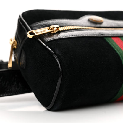 Gucci Suede Small Ophidia Belt Bag 85 34 Black 9 of 10
