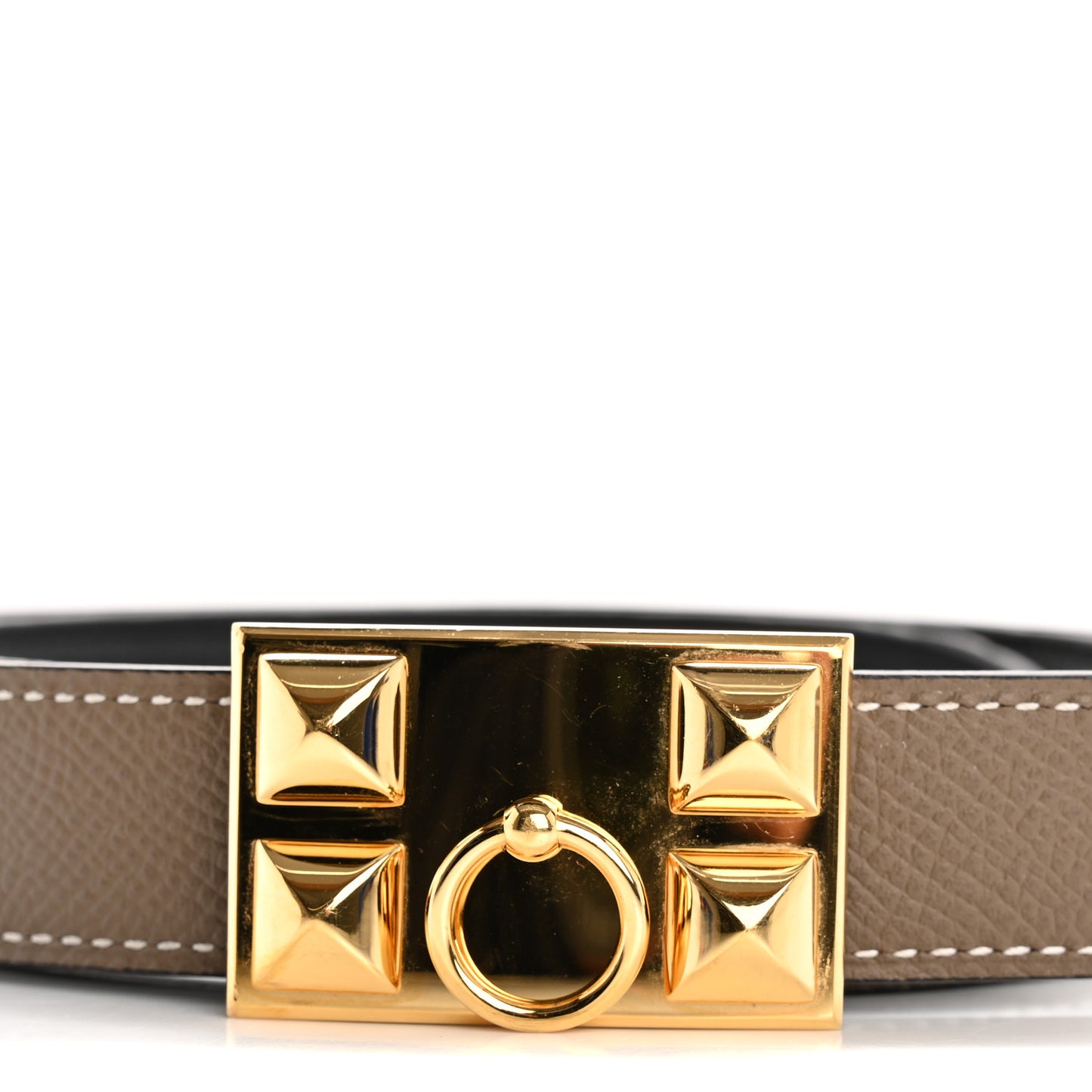 Epsom Swift 24mm Collier De Chien CDC Belt 95 38 Etoupe Black