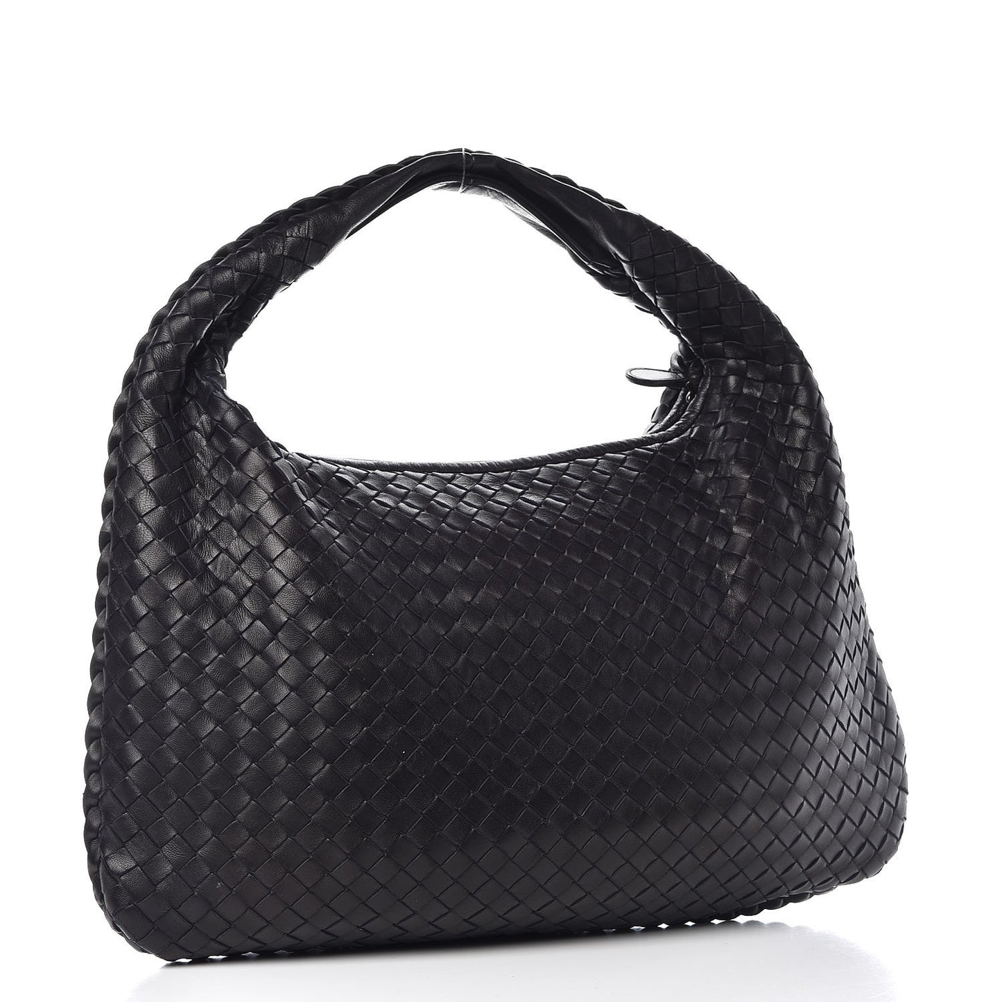 Nappa Intrecciato Medium Veneta Hobo Tourmaline
