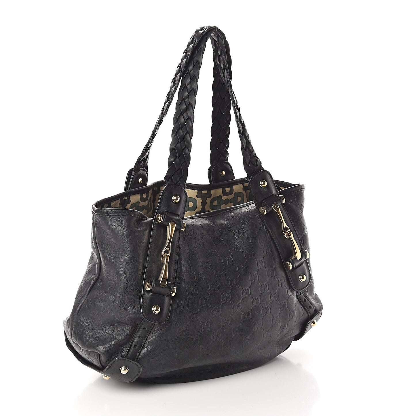 Guccissima Small Pelham Shoulder Bag Black
