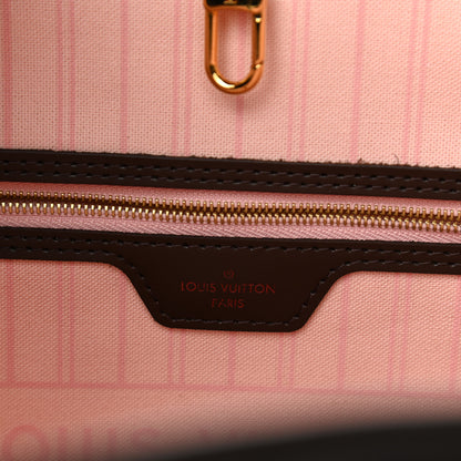 Louis Vuitton Damier Ebene Neo Neverfull MM Rose Ballerine 7 of 12