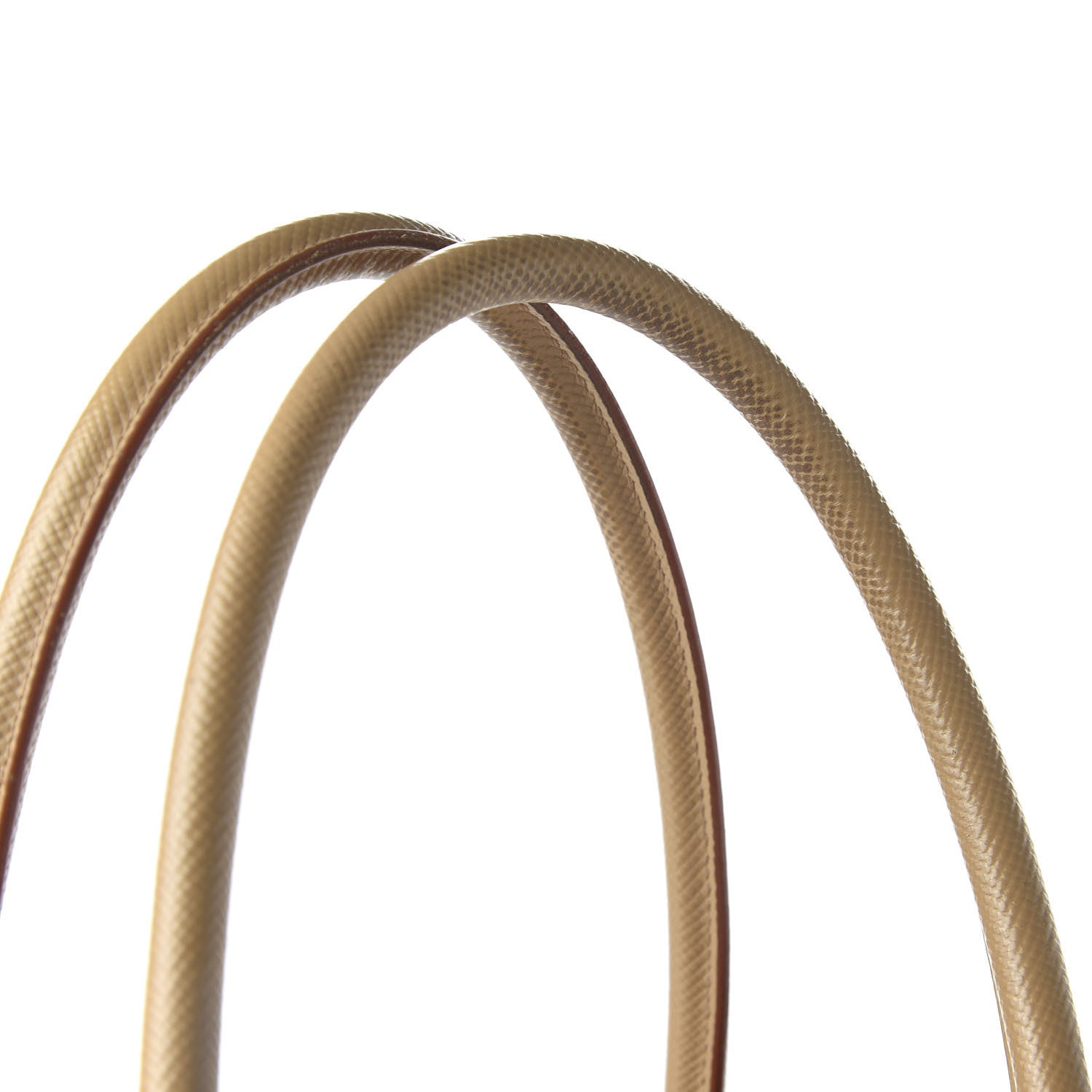 Prada Saffiano Cuir Medium Double Bag Noisette Papaya 12 of 13