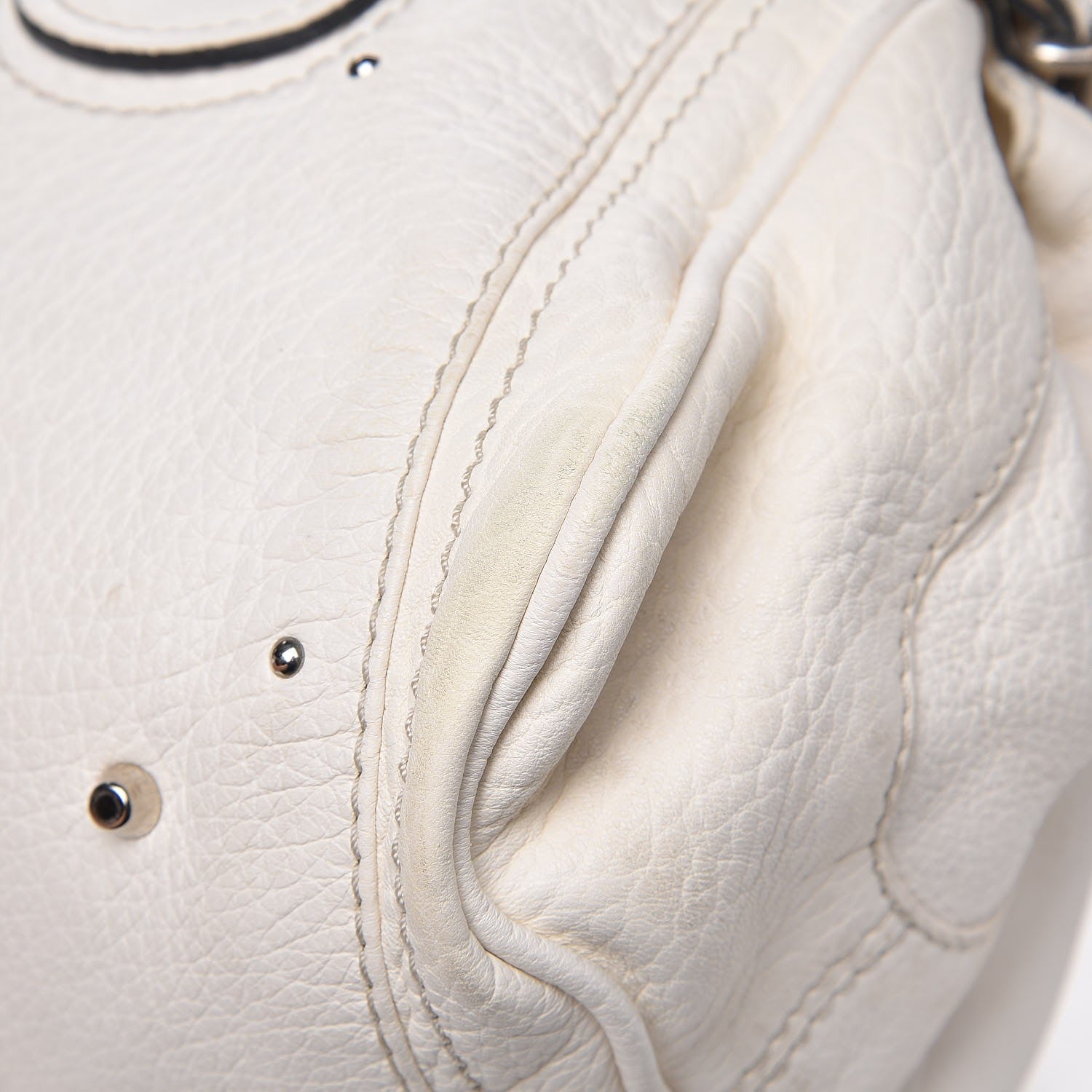 Chloe Calfskin Medium Paddington Satchel White 15 of 17