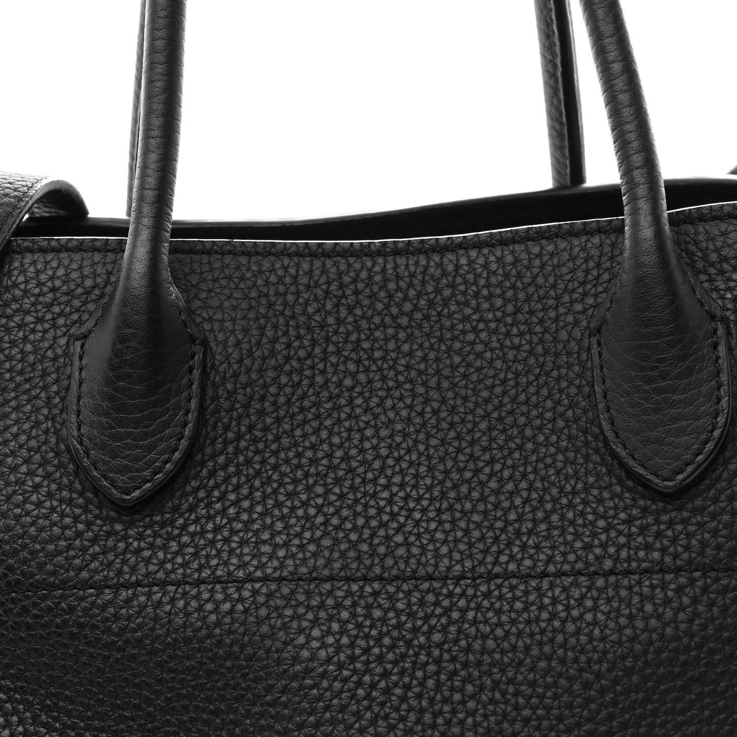 Matte Grained Calfskin Soft Margaux 12 Black