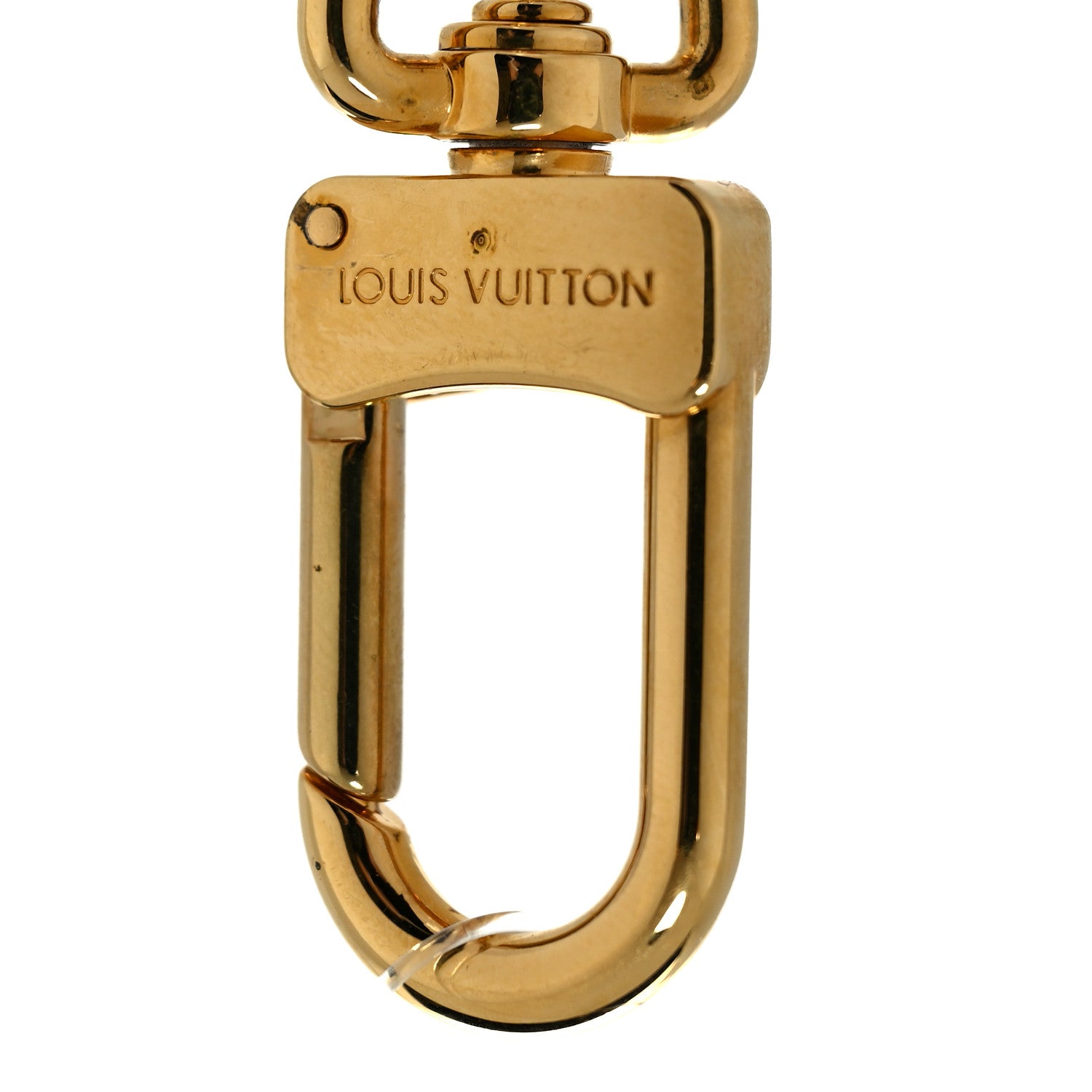 Louis Vuitton Monogram Calfskin Studded Mink Fur Bag Charm Multicolor 3 of 3