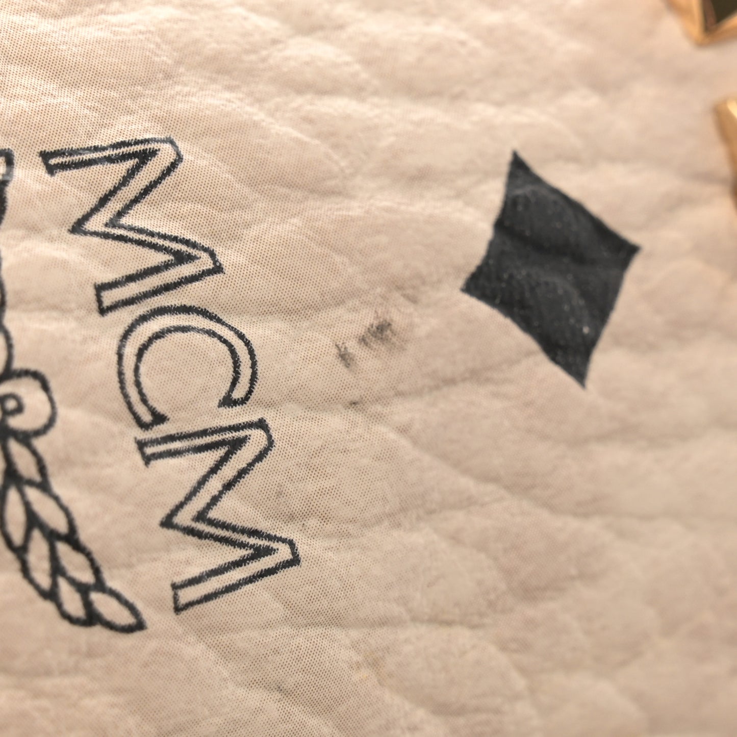 Visetos Medium Studded Stark Backpack Beige