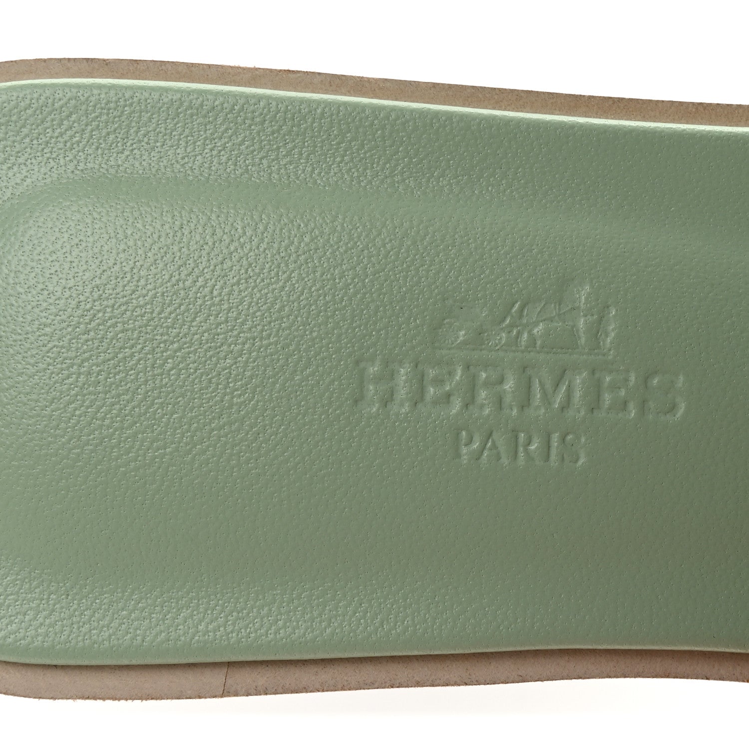 Hermes Epsom Oran Sandals 35 Vert Jade 8 of 10