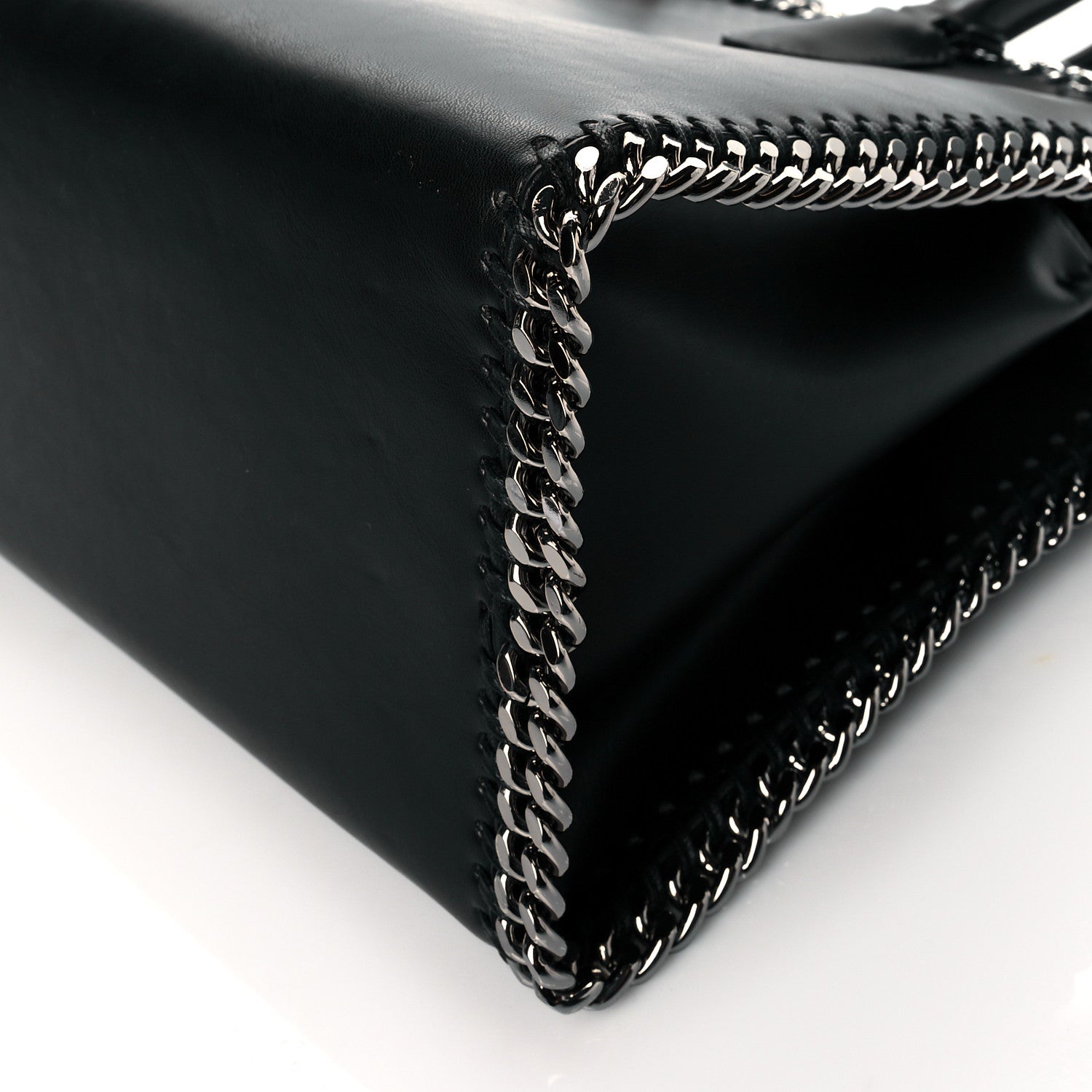 Stella McCartney Eco Alter Nappa Falabella Box Top Handle Bag Black 9 of 9