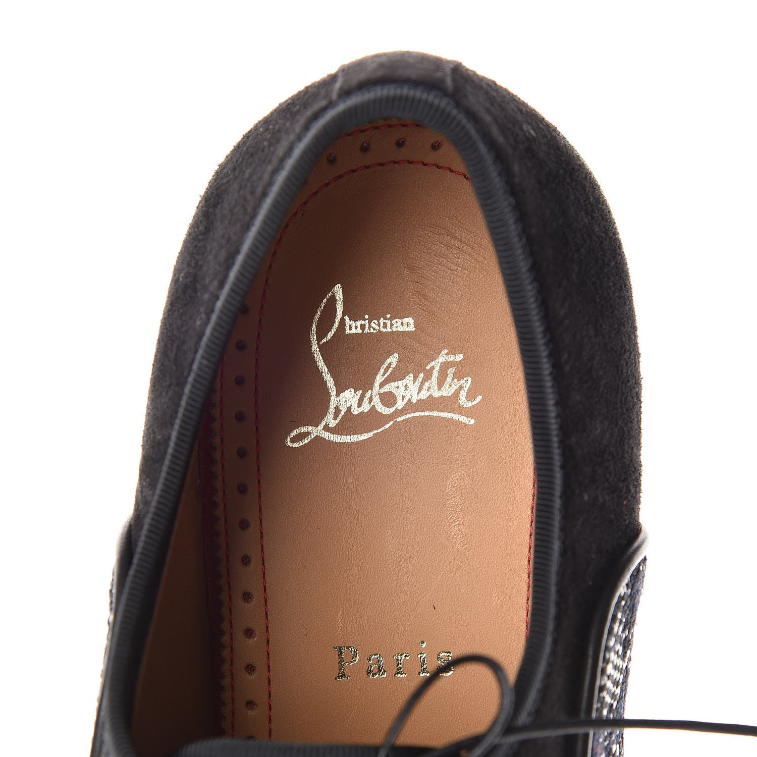Christian Louboutin Suede Calfskin Mens Hubertus Orlato Flat 42 Black 7 of 7