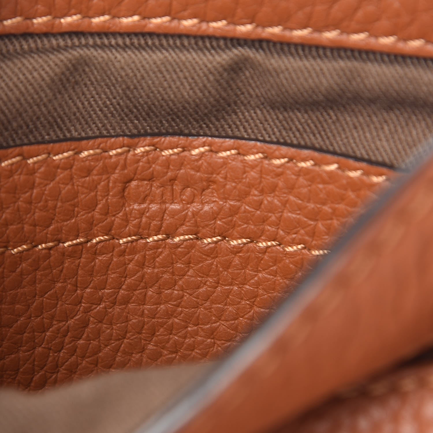Chloe Calfskin Mini Marcie Round Crossbody Bag Tan 6 of 15