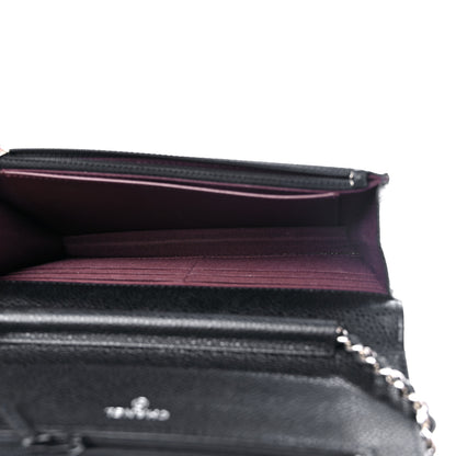 Chanel Caviar Quilted Wallet On Chain WOC Black 5 of 13