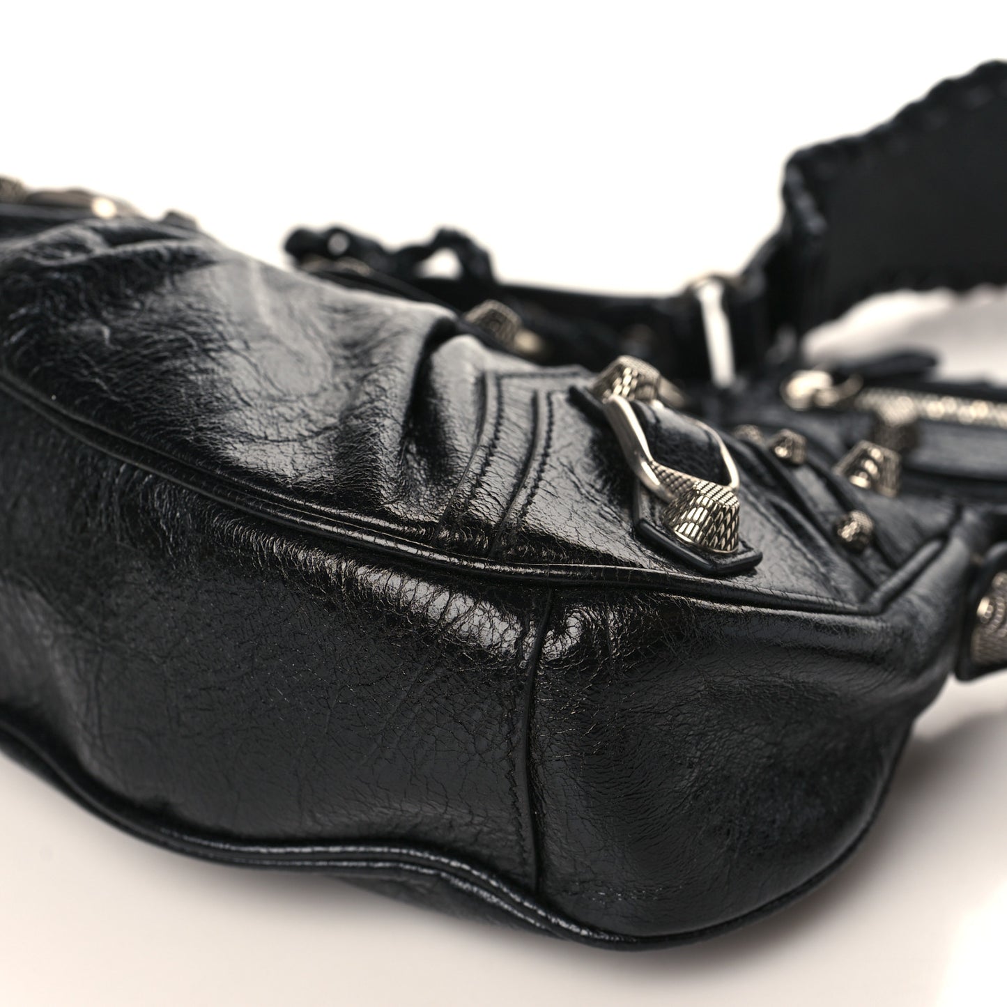 Agneau Arena Le Cagole Shoulder Bag XS Black
