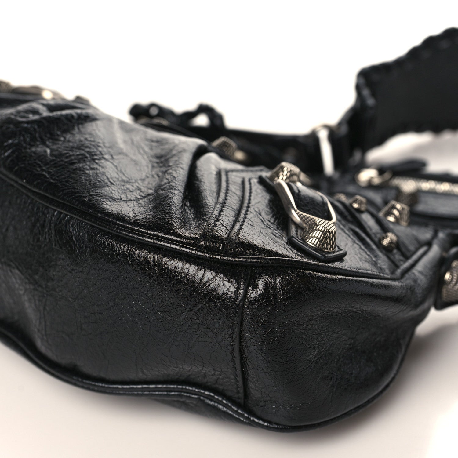 Balenciaga Agneau Arena Le Cagole Shoulder Bag XS Black 8 of 8