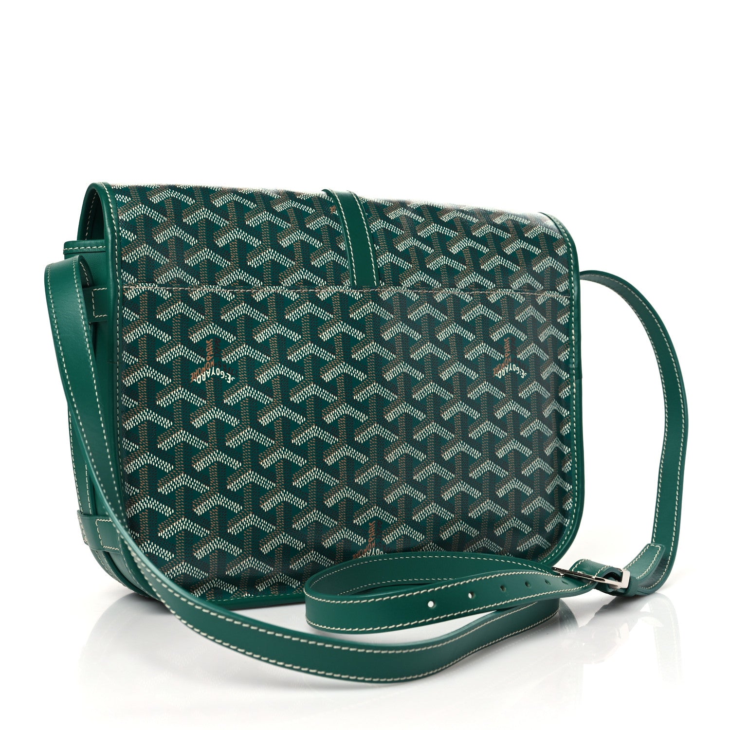Goyard Goyardine Belvedere II MM Messenger Bag Green 3 of 10
