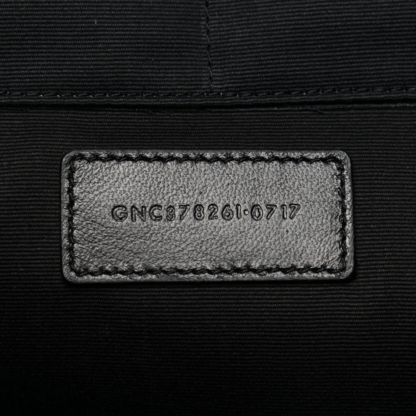 Calfskin Crocodile Embossed Document Holder Black