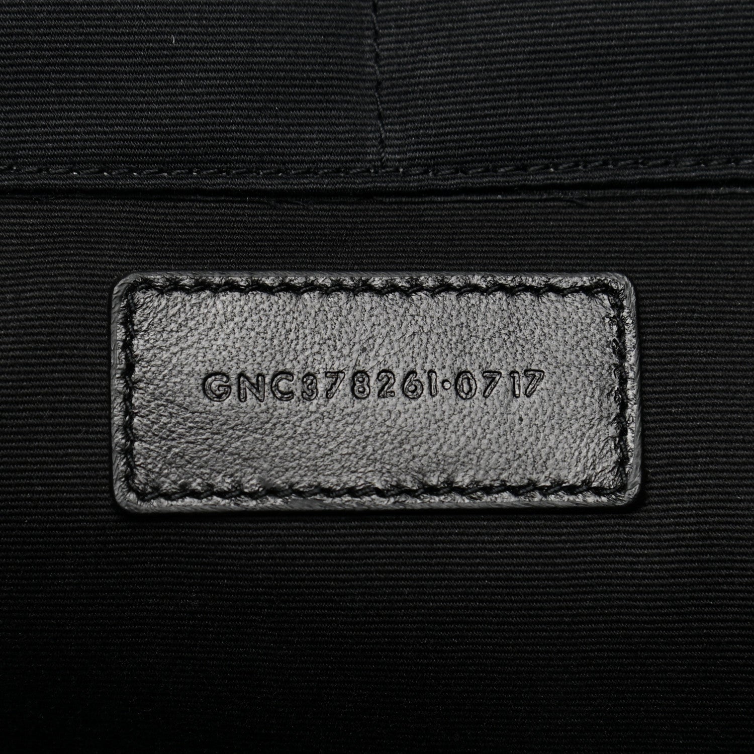 Saint Laurent Calfskin Crocodile Embossed Document Holder Black 7 of 8