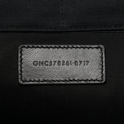 Saint Laurent Calfskin Crocodile Embossed Document Holder Black 7 of 8