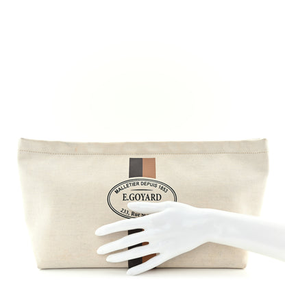 Goyard Canvas Necessaire Organizer Pouch Off White 2 of 12