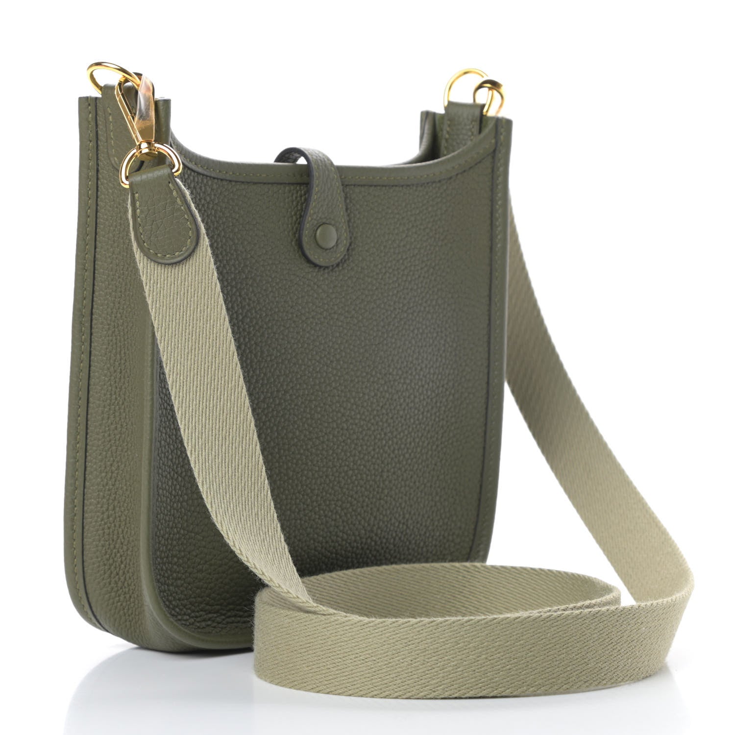 Hermes Taurillon Maurice Amazone Evelyne TPM Vert Olive Sauge 3 of 11