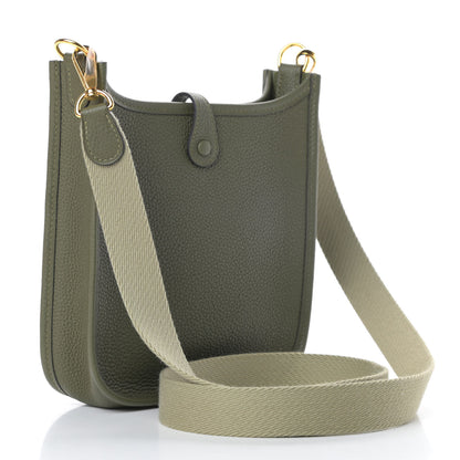 Hermes Taurillon Maurice Amazone Evelyne TPM Vert Olive Sauge 3 of 11