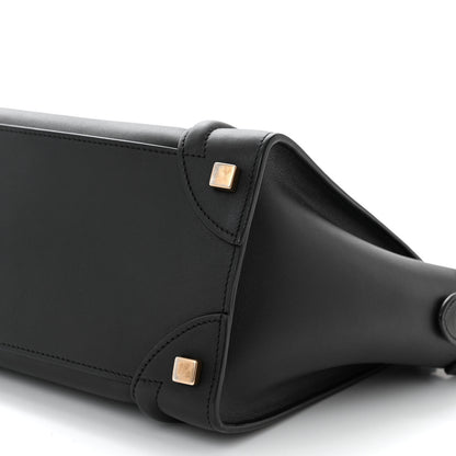 Celine Smooth Calfskin Micro Luggage Black 9 of 10