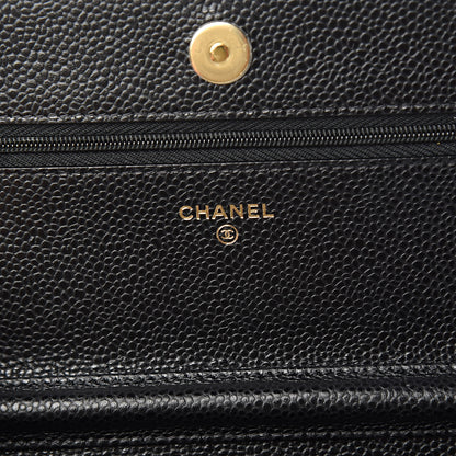 Chanel Caviar Quilted Wallet On Chain WOC Black 6 of 11