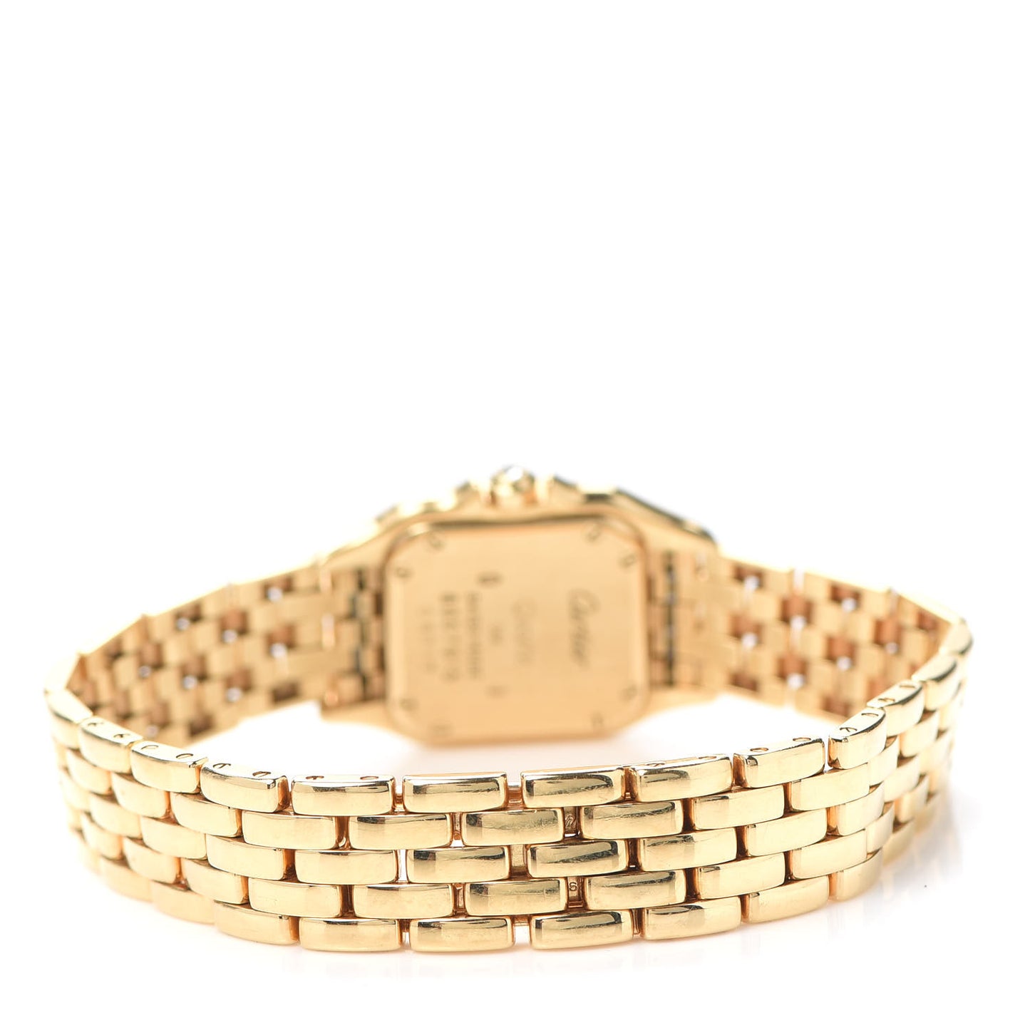 18K Yellow Gold Diamond Pave 22mm Panthere Quartz Watch