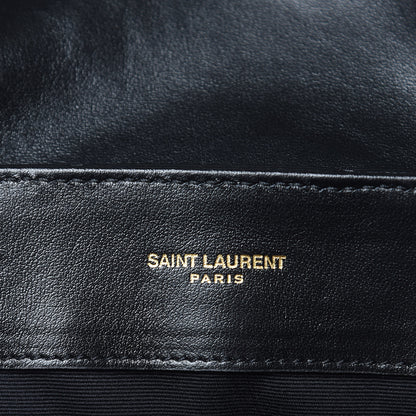 Saint Laurent Calfskin Y Quilted Monogram Small Loulou Chain Satchel Black 6 of 10