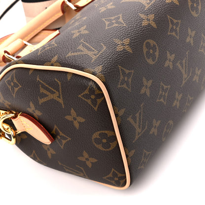 Louis Vuitton Monogram Speedy Bandouliere 20 Black 10 of 11
