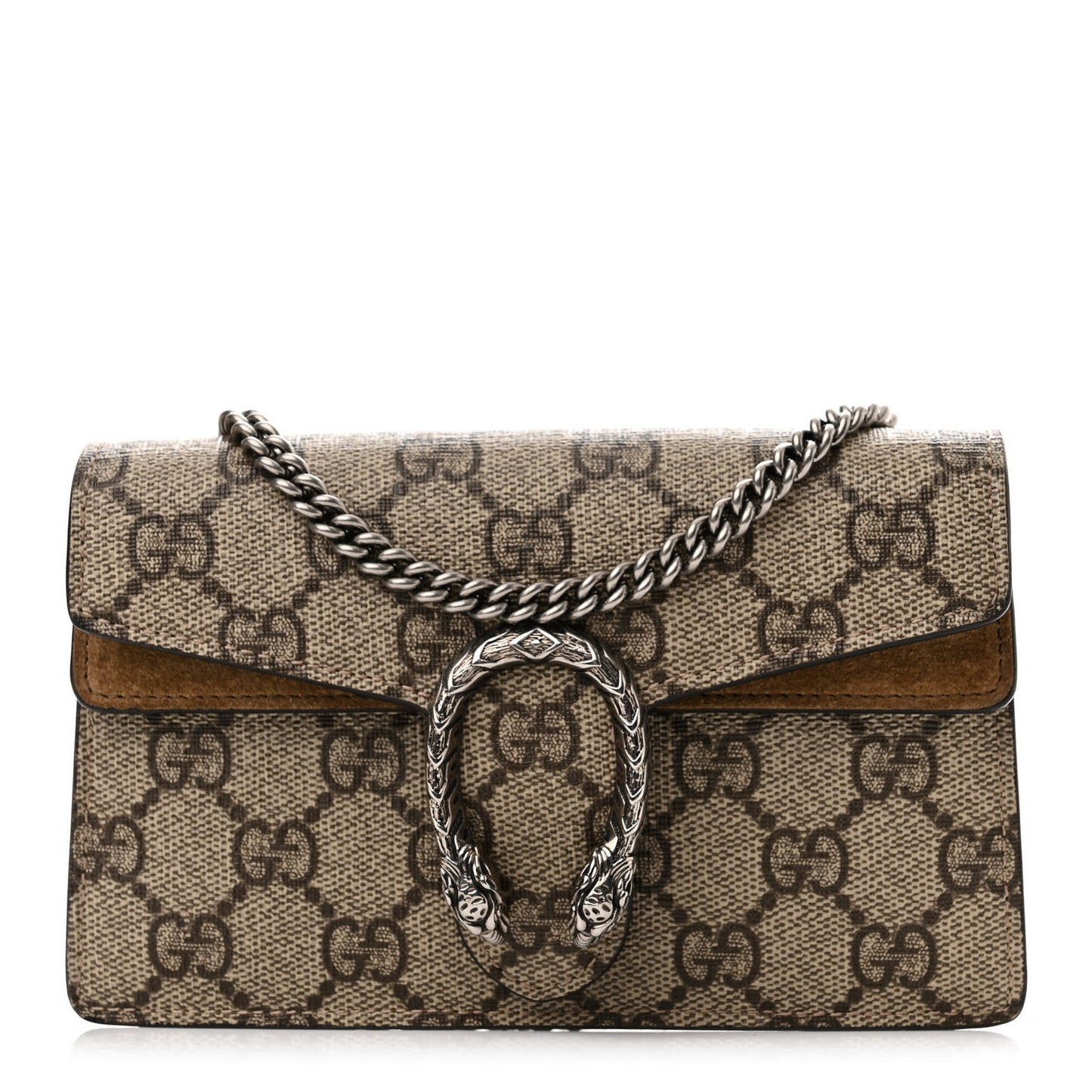 GG Supreme Monogram Super Mini Dionysus Shoulder Bag Taupe