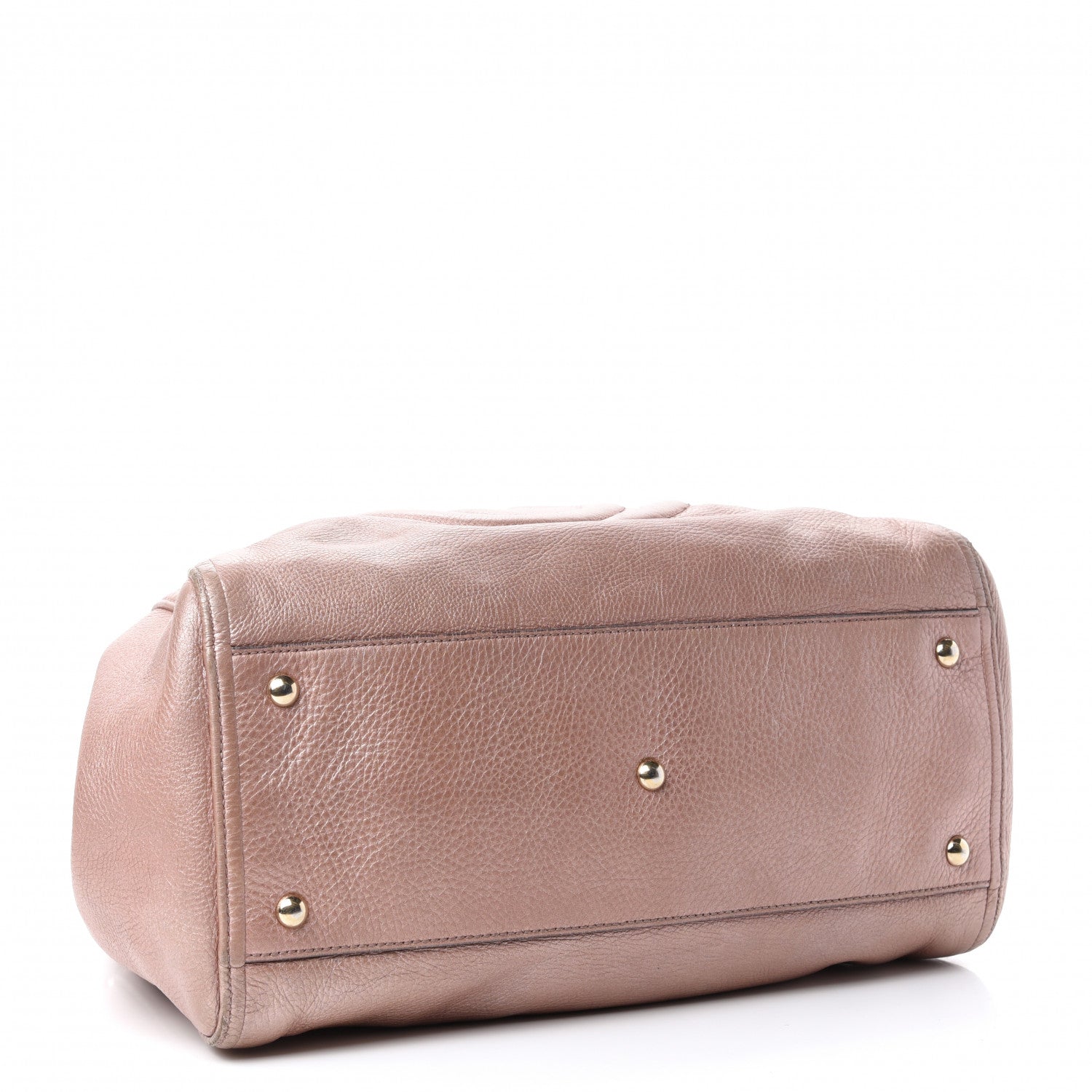 Gucci Metallic Pebbled Calfskin Medium Soho Shoulder Bag Pink 4 of 16