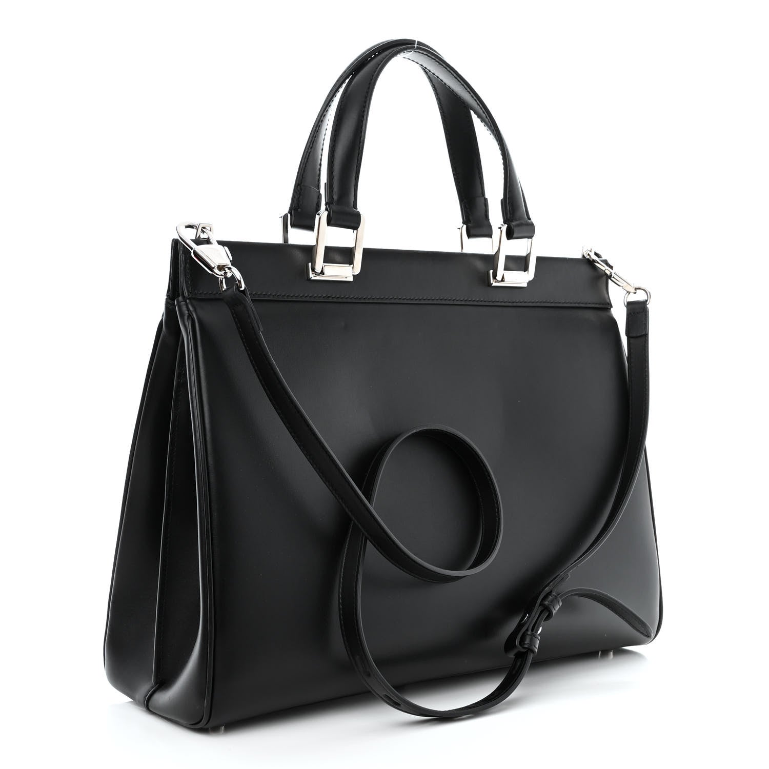 Gucci Smooth Calfskin Medium Zumi Top Handle Bag Black 3 of 10