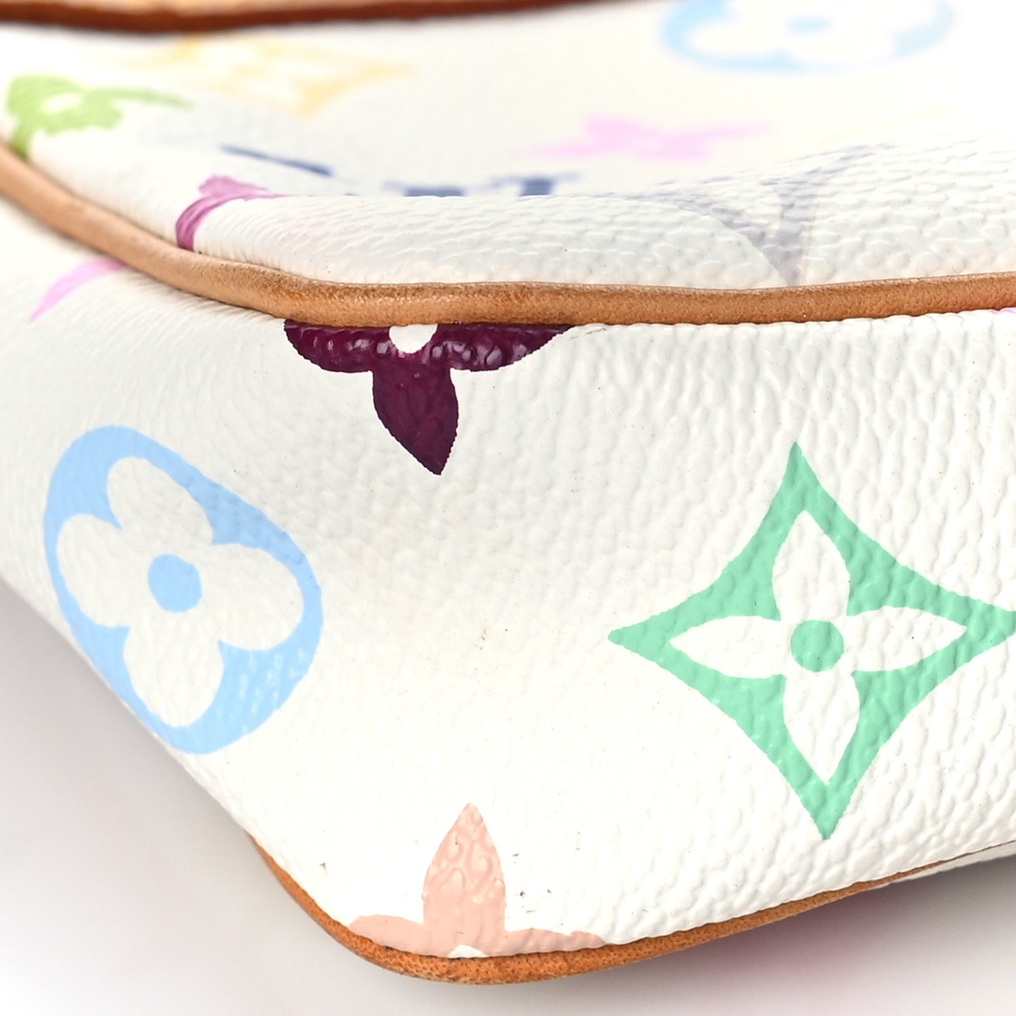 Monogram Multicolor Pochette Accessories White