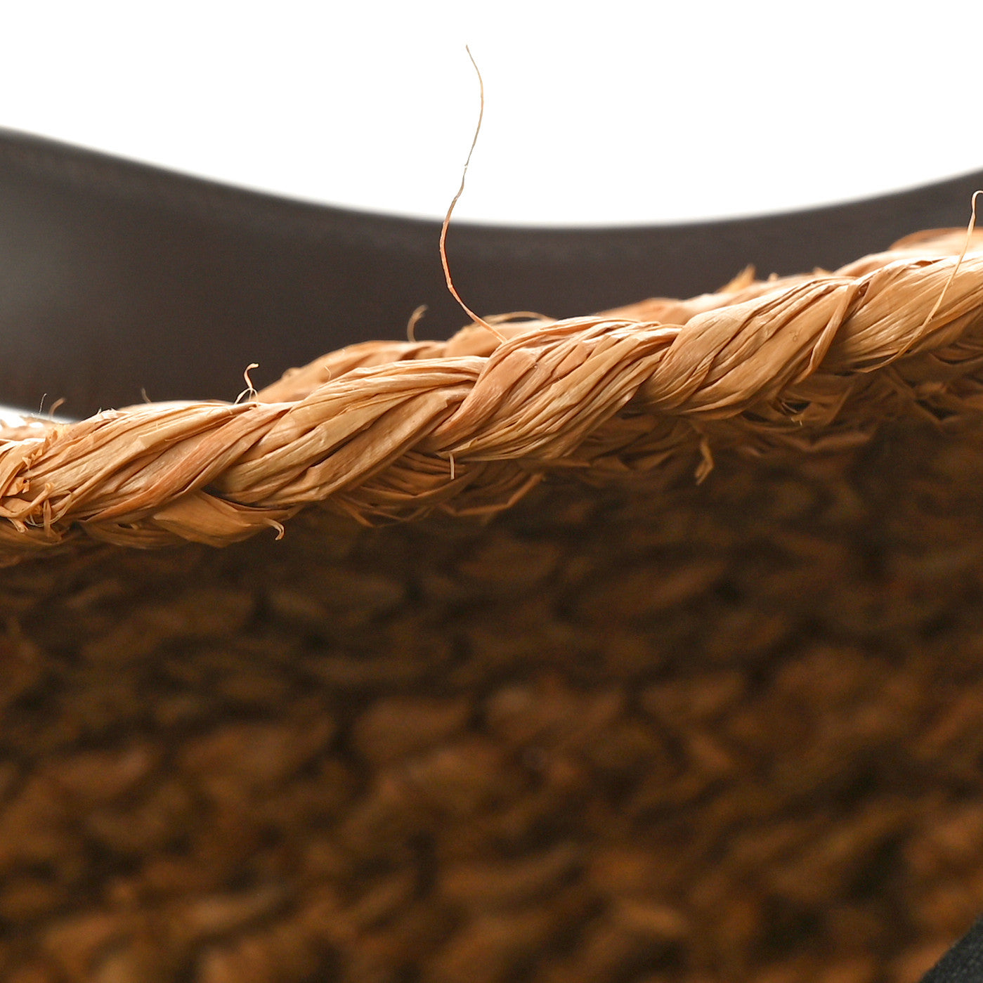 Raffia Calfskin Medium Panier Tote