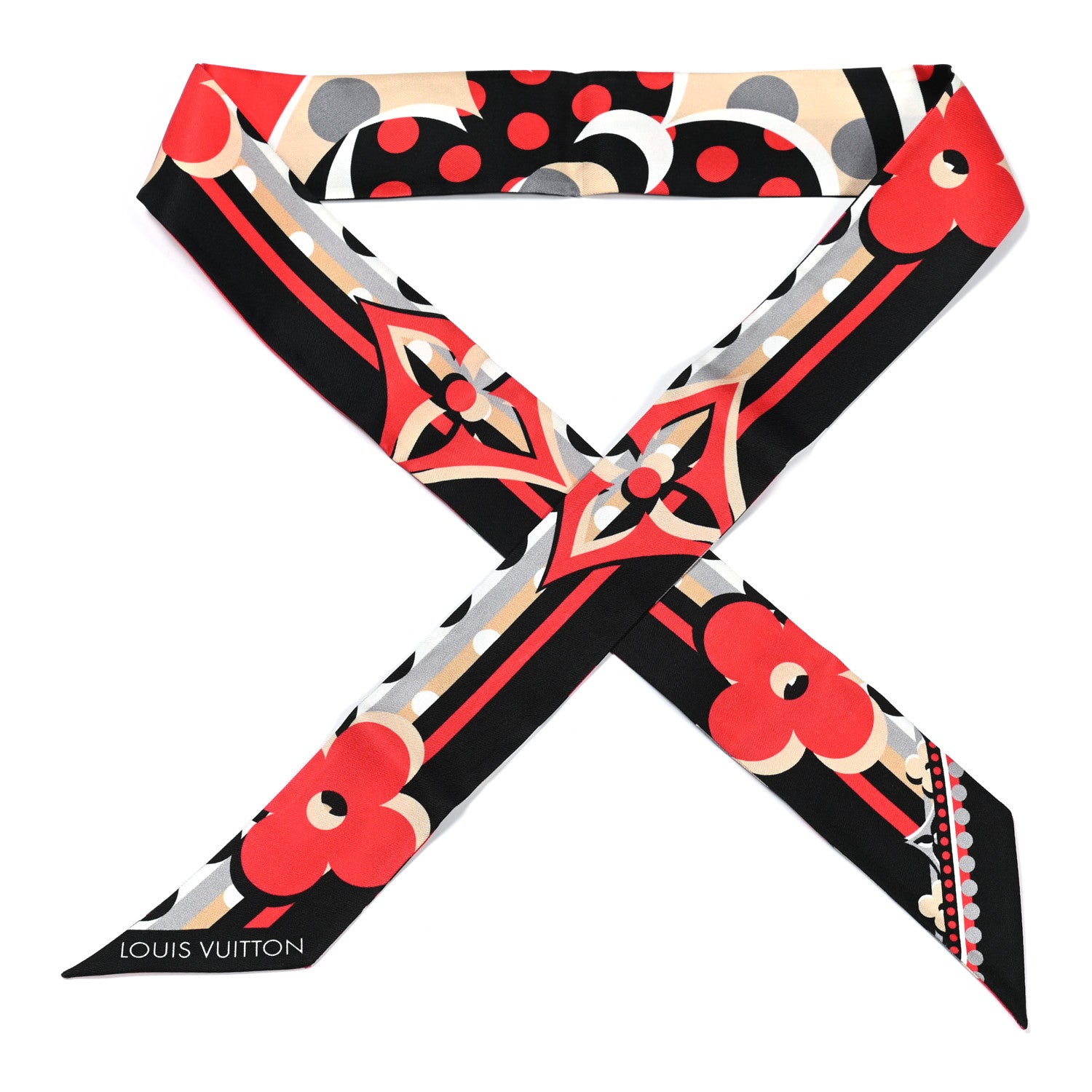 Louis Vuitton Silk Pop Monogram BB Bandeau Red 1 of 3