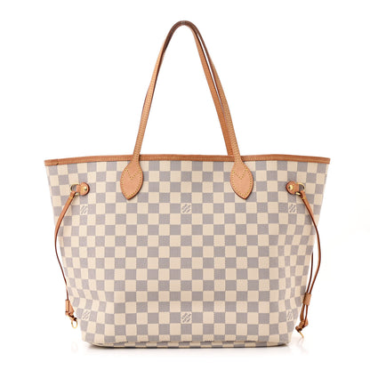 Louis Vuitton Damier Azur Neo Neverfull MM Rose Ballerine 1 of 12