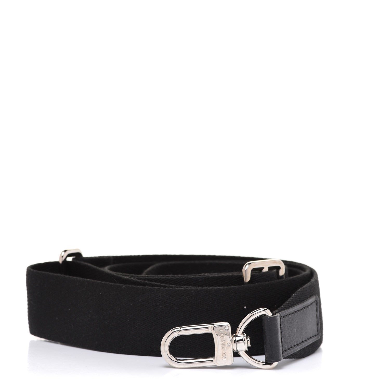 Louis Vuitton Canvas Adjustable Shoulder Strap Black 1 of 3