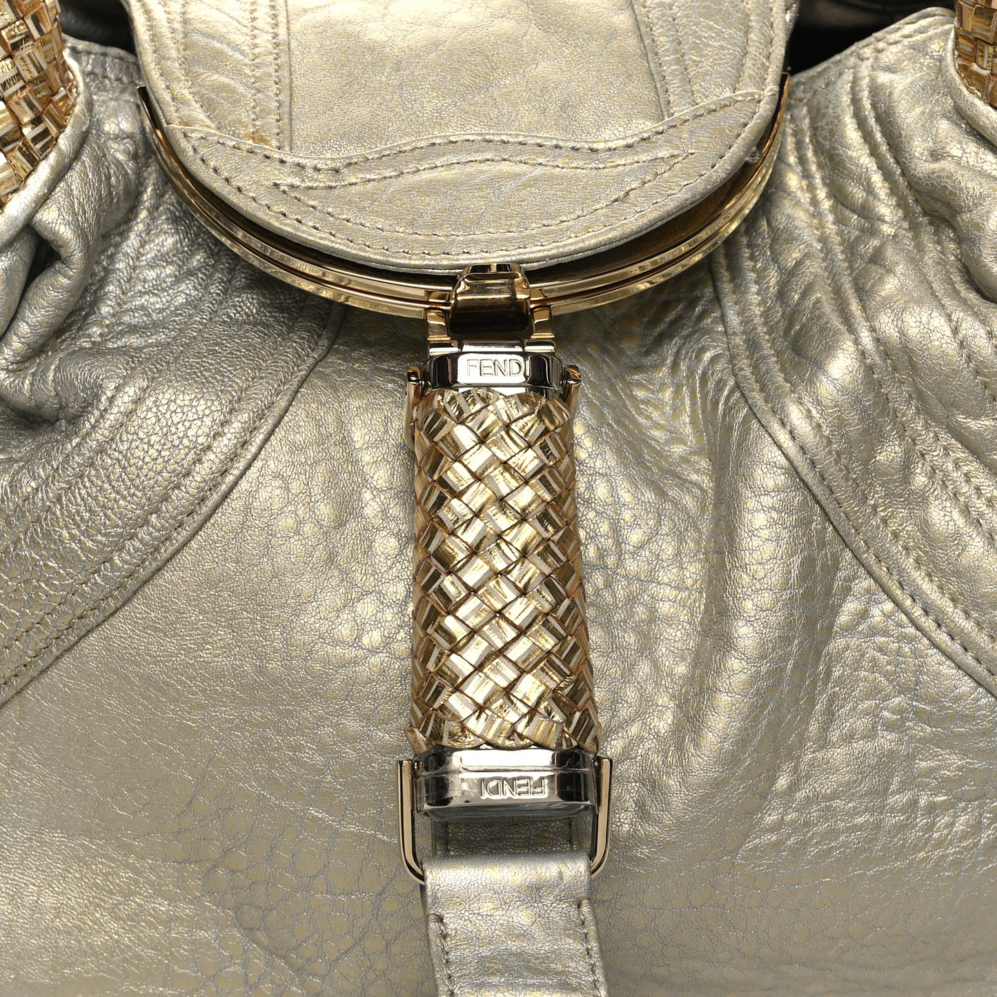 Nappa Nuvolata Bimetal Spy Oro Argento
