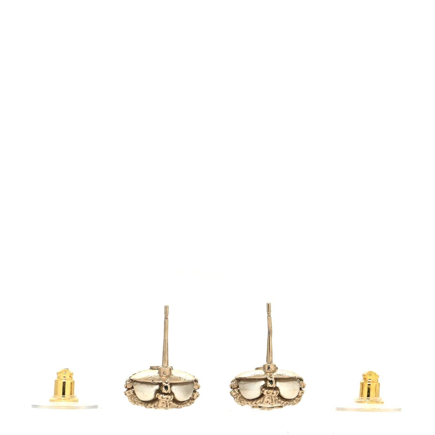 Pearl CC Earrings Gold