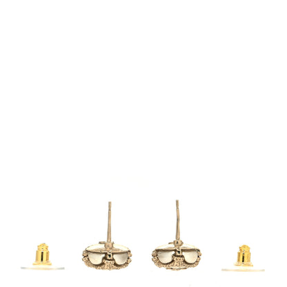 Chanel Pearl CC Earrings Gold 3 of 4