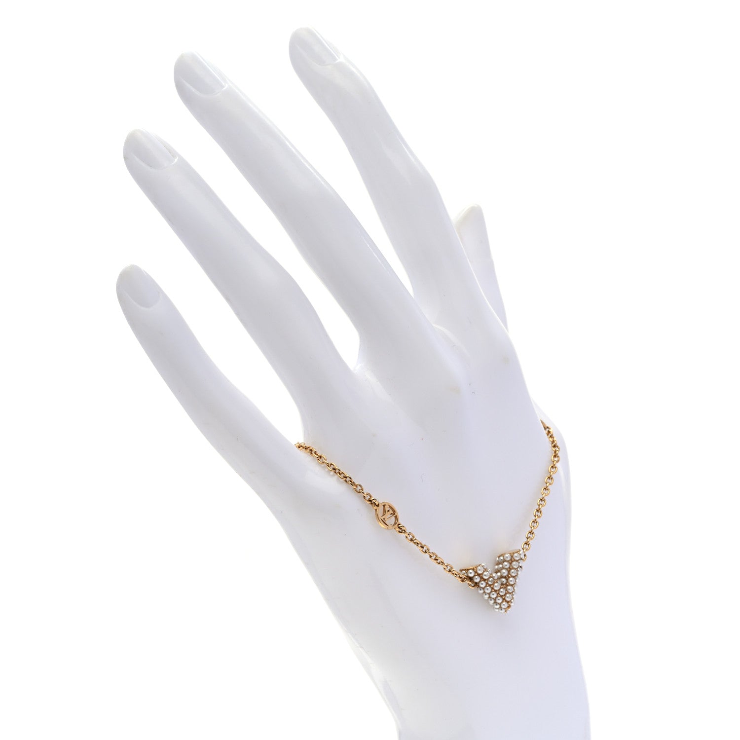 Louis Vuitton Essential V Perle Bracelet Gold 2 of 5