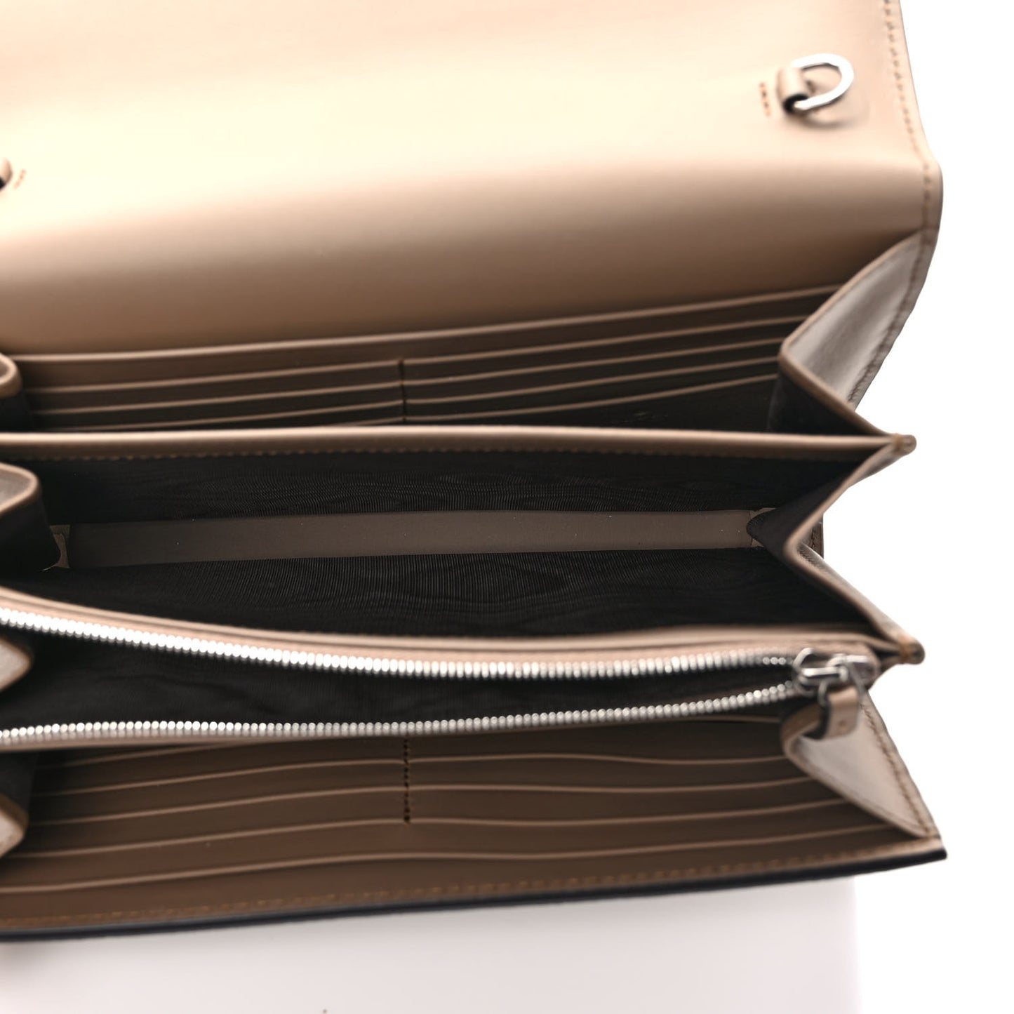 GG Supreme Monogram Mini Dionysus Chain Wallet Beige Taupe