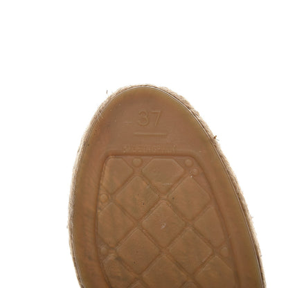 Chanel Lambskin CC Espadrilles 37 Black 5 of 8