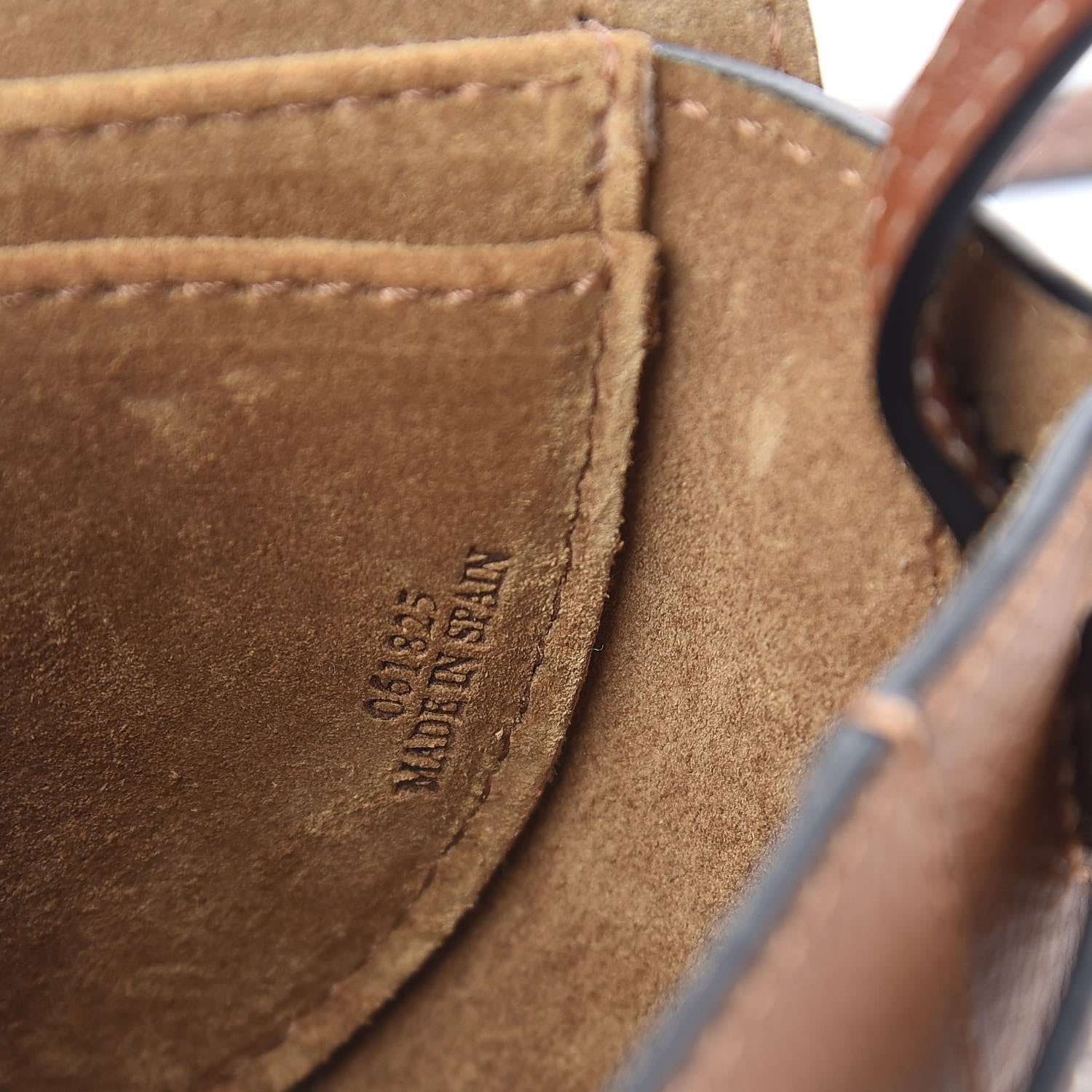 Loewe Grained Calfskin Mini Gate Crossbody Bag Caramel Pecan 9 of 10