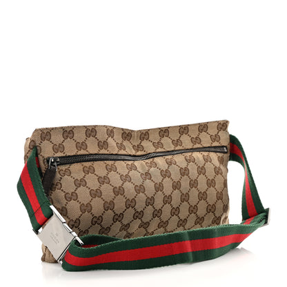 Gucci Monogram Web Belt Bag Dark Brown 3 of 17