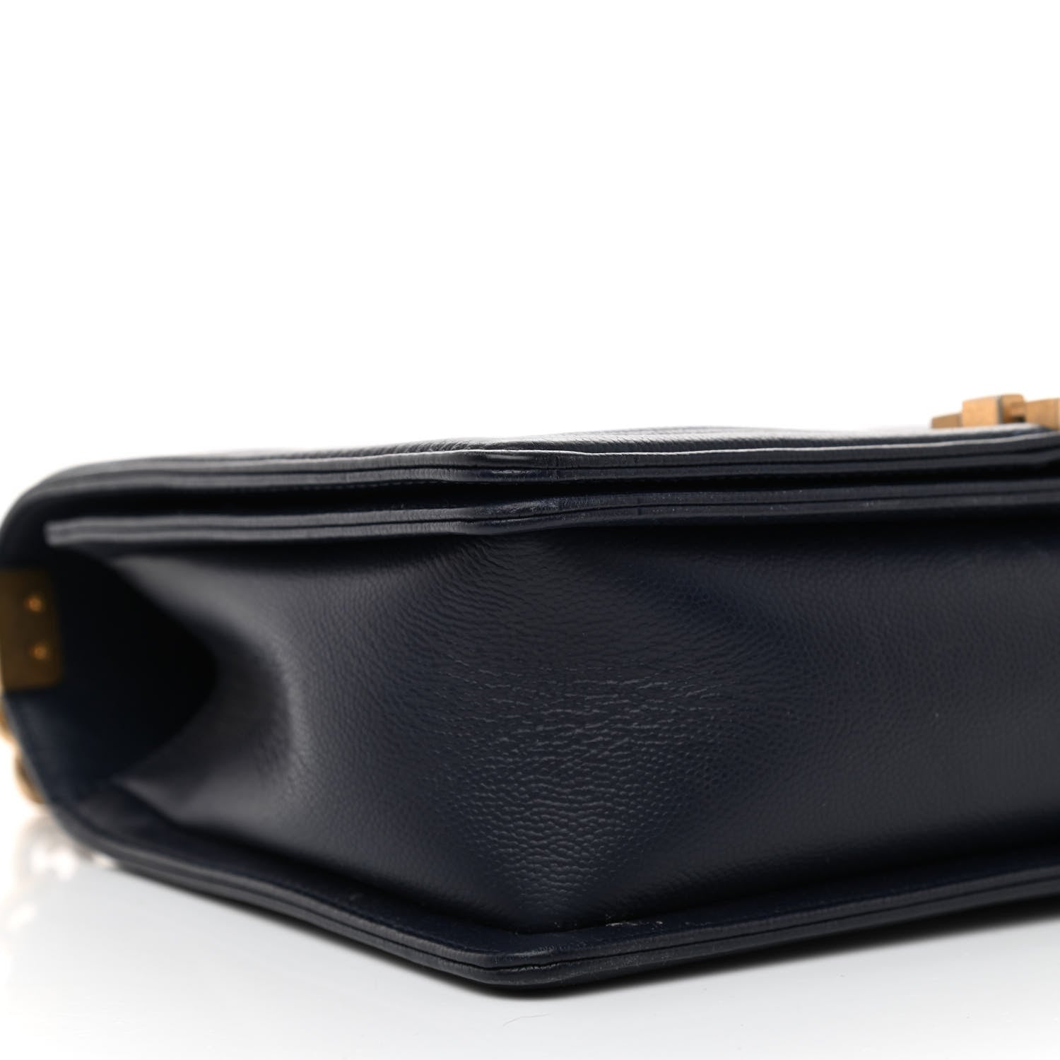 Chanel Caviar Quilted New Medium Boy Flap Dark Navy Blue 9 of 11