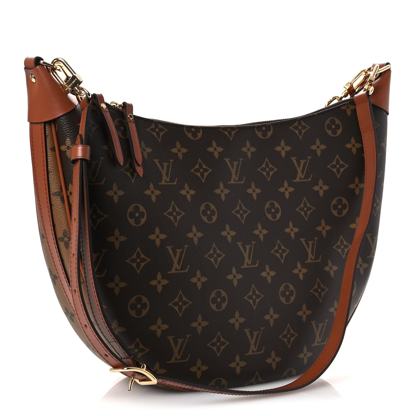 Reverse Monogram Loop Hobo