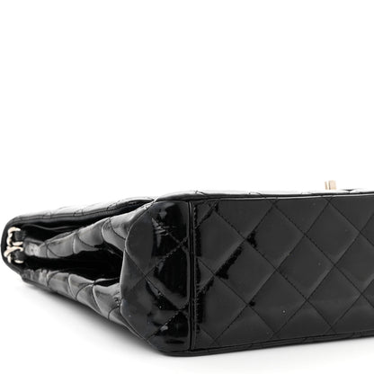 Chanel Patent Quilted Maxi Double Flap Black 9 of 14