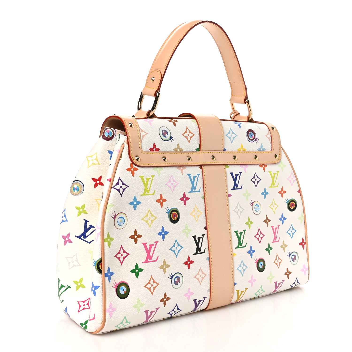 Louis Vuitton Monogram Multicolor Murakami Eye Love You White 3 of 9