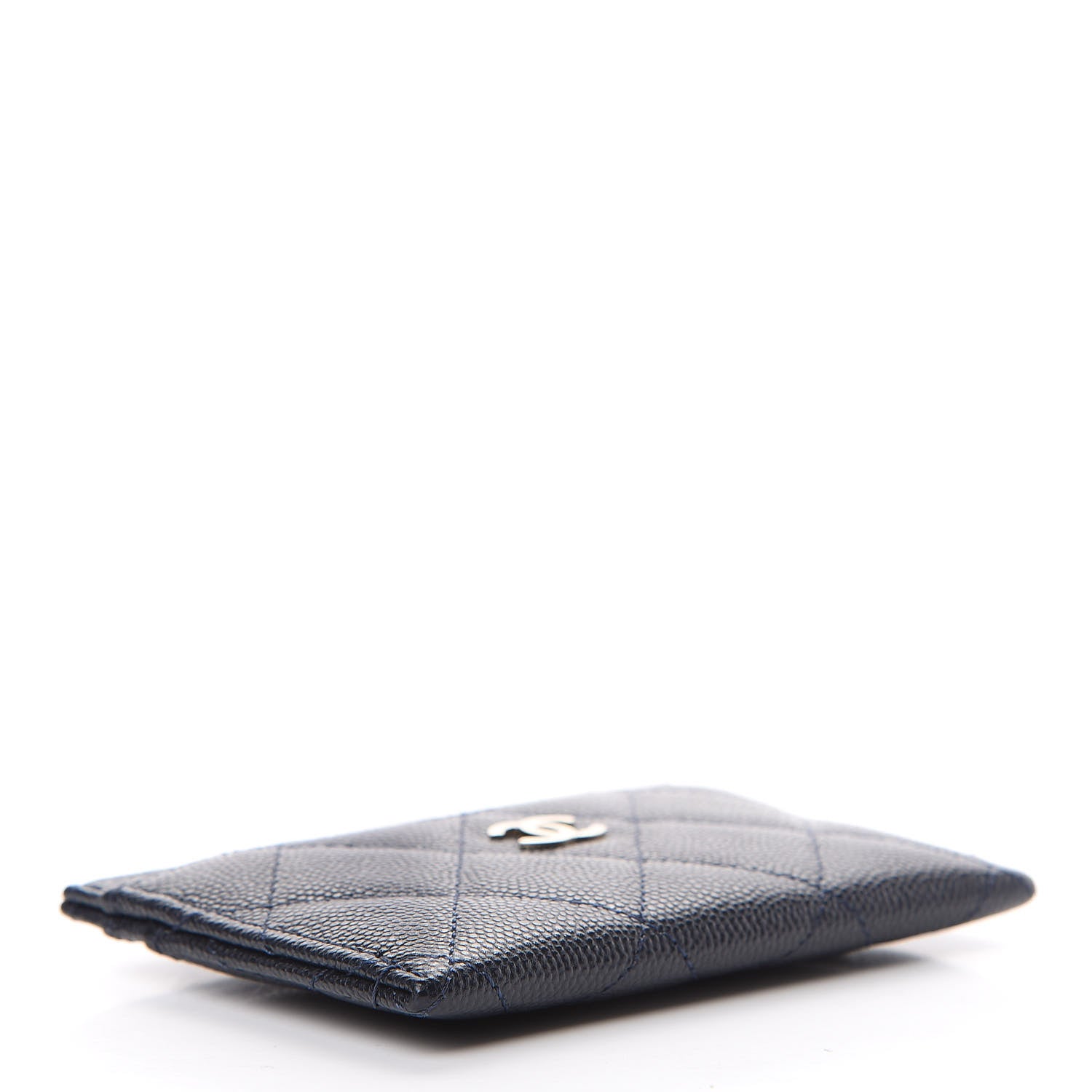 Chanel Caviar Quilted Card Holder Navy 3 of 8